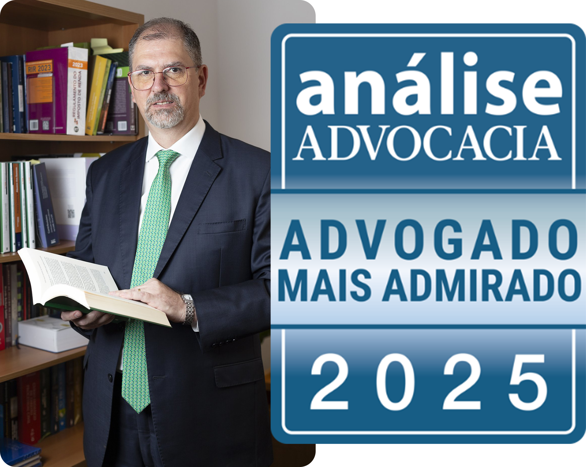 Análise Advocacia 2025 — Advogado mais admirado — Rodrigo Silva Porto · Tributário